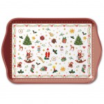 Mini rectangular tray - Ornaments All Over Red