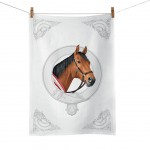 Classic Horse - Cotton tea towel 50 x 70 cm