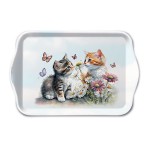 Mini rectangular melamine tray Kittens and Wildflowers  Ambient