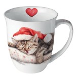 Fine porcelain mug Sleeping Cat  Ambiente