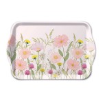 Mini rectangular melamine tray Pink Meadow Flowers  Ambiente