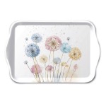 Mini rectangular melamine tray Pastel Dandelions  Ambiente