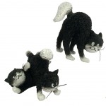 Cats by Dubout Figurine - HAPPY DAYS (EXTRA) Black