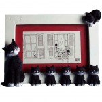 Cats by Dubout Photo Frame - CATS IN A ROW