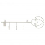 White Key Hook in metal 56 cm