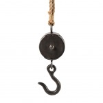 Decorative pulley with rope