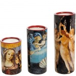 Sandro Botticelli 3 Candle Holders