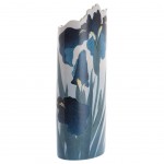 Ohara Koson silhouette ceramic vase - Irises