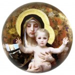 Virgin with Lily paperweight by William-Adolphe Bouguereau