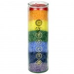 Aromatic Stearin Candle - 100 hours - 7 chakras