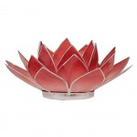 Lotus candleholder chakra 1 Red silverlining