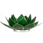 Lotus candleholder chakra 4 Green silverlining