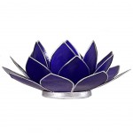 Lotus candleholder chakra 6 Indigo silverlining