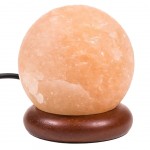 Himalayan Mini Salt Lamp Sphere orange - USB LED light powered