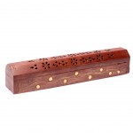 Incense box and stick holder - Flowers