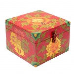 Tibetan treasure box hand painted Flowers