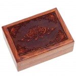 Tarot box lotus wood