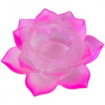 Lotus candle holder in glass