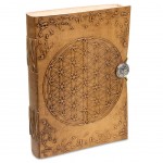 Notebook Flower of life with leather cover