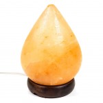 Crystal salt lamp drop shaped