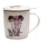 Gift box Tea Infuser Mug Elephants