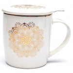 Gift box Tea Infuser Mug Mandala white