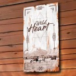 Boho Wooden frame 58 x 29 cm - Wild Heart