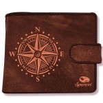 Purse Leather Purse - Navy Anchor - GrayPurse leather wallet - N