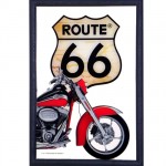 US Route 66 USA flag mirror