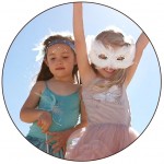 Set of 4 Circle coasters with PERSONALIZED PICTURES