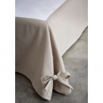 Cotton Bed base cover 160 x 200 cm - Mastic