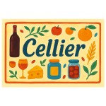 Metal Pantry Door Sign