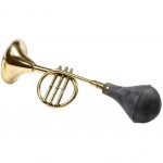 Horn decoration in brass