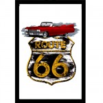 Route 66 large Cadillac mirror