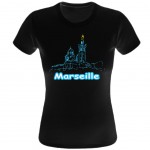 Marseille Women black Tee Shirt