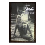 Large metal plate collection Vespa Pin-up