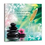 Buddha quote zen canvas The mind is everything 40 x 40 cm