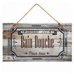 Vintage bathroom hanging door sign 30 x 15 cm
