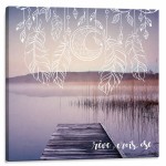 Apache dreamcatcher canvas wall art 40 x 40 cm