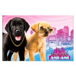 Two dogs canvas wall art 60 x 40 cm