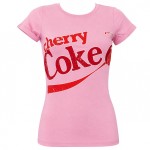 Women�s Coca Cola Cherry pink T-shirt cotton size S