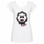 Dark Cutie Dude Women's T-Shirt - L - White
