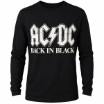 AC/DC Long Sleeve Men's T-Shirt Black - Size L