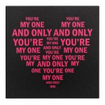 You're My One heart canvas wall art 40 x 40 cm