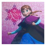Frozen Anna pink canvas wall art 25 x 25 cm