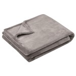 Linen fleece throw blanket 130  160 cm