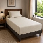 Fitted sheet in cotton percale 80 threads 90 x 190 x 30 cm