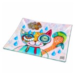 Michelle Allen Cat Decorative Glass Dish 30 x 30 cm