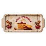 Gingerbread Ceramic Cake Serving Platter 33 x 15 cm