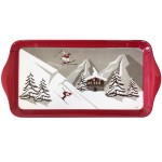 Melamine Serving Tray 30 cm Mountain Chalet Design